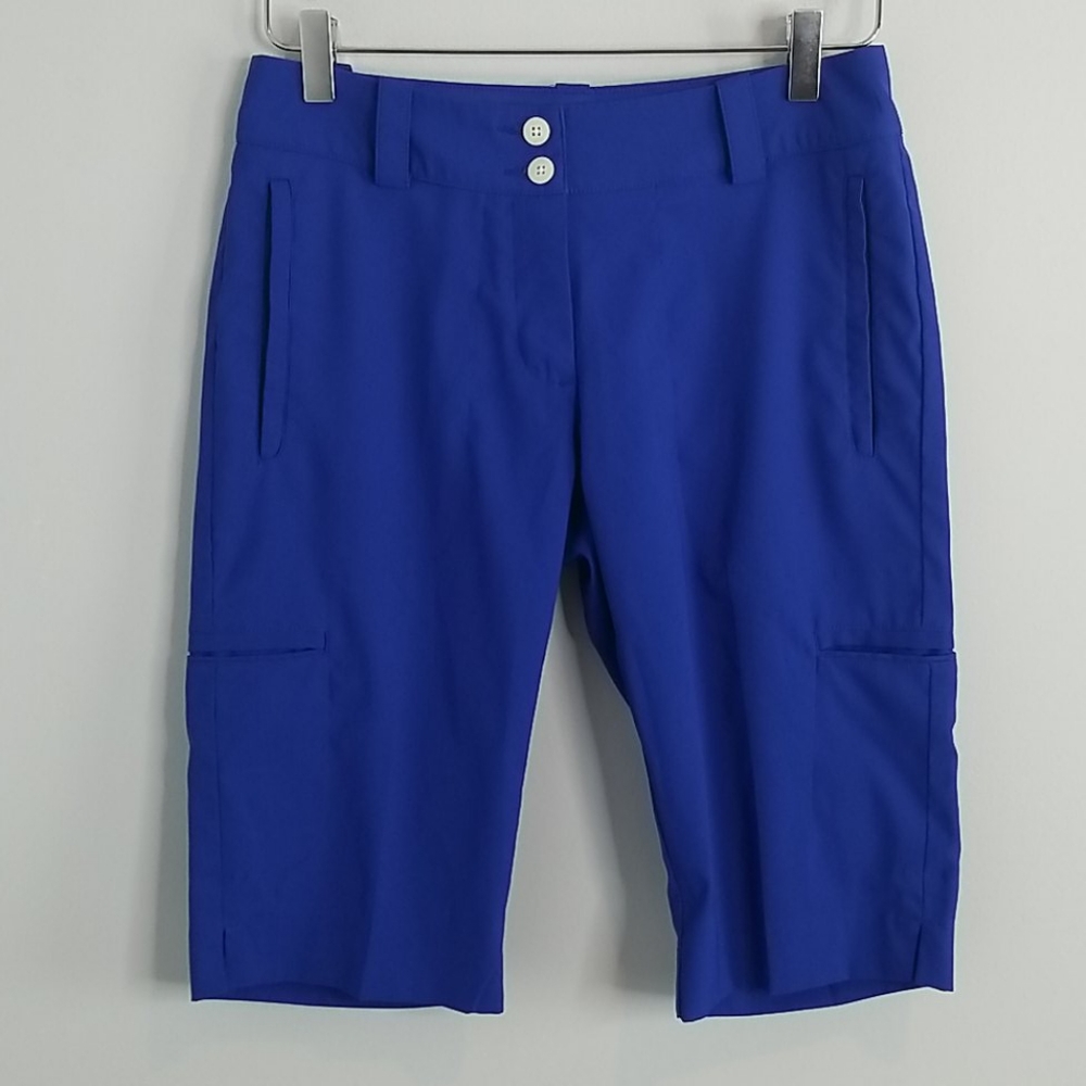 NIKE GOLF tech long shorts royal blue size 2